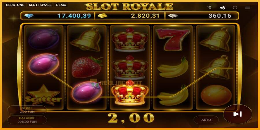 슬롯머신에서의 진정한 즐거움 Slot Royale 돈을 위해, 그림 3