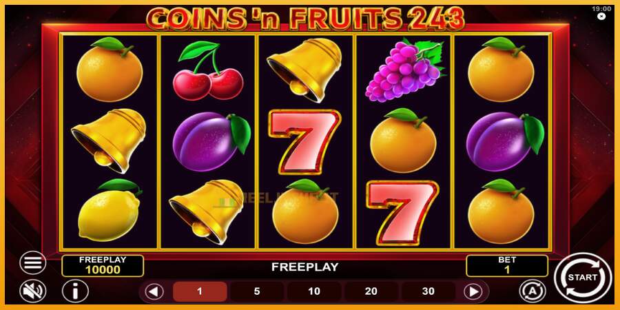 슬롯머신에서의 진정한 즐거움 Coinsn Fruits 243 돈을 위해, 그림 2