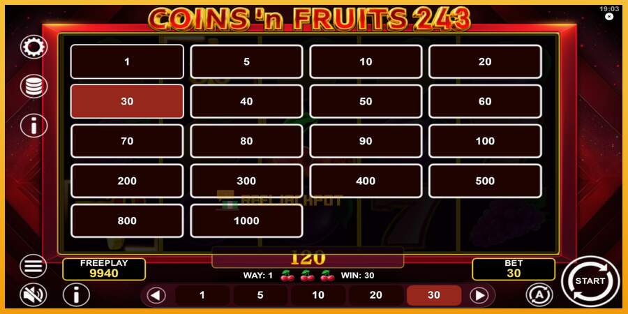 슬롯머신에서의 진정한 즐거움 Coinsn Fruits 243 돈을 위해, 그림 7