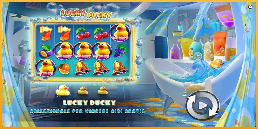 슬롯머신에서의 진정한 즐거움 Lucky Ducky 돈을 위해, 그림 1