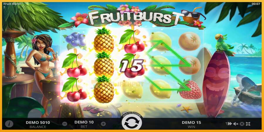 슬롯머신에서의 진정한 즐거움 Fruitburst 돈을 위해, 그림 2