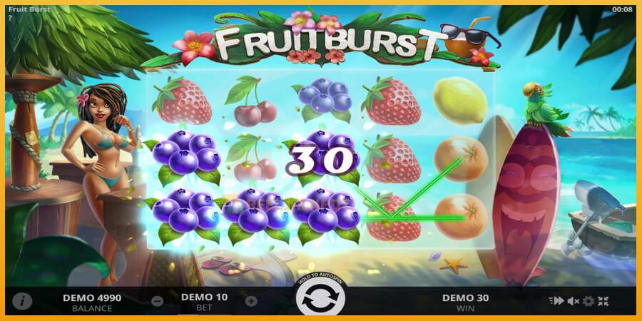 슬롯머신에서의 진정한 즐거움 Fruitburst 돈을 위해, 그림 3