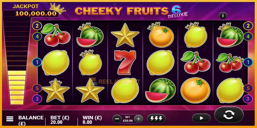 슬롯머신에서의 진정한 즐거움 Cheeky Fruits 6 Deluxe 돈을 위해, 그림 4