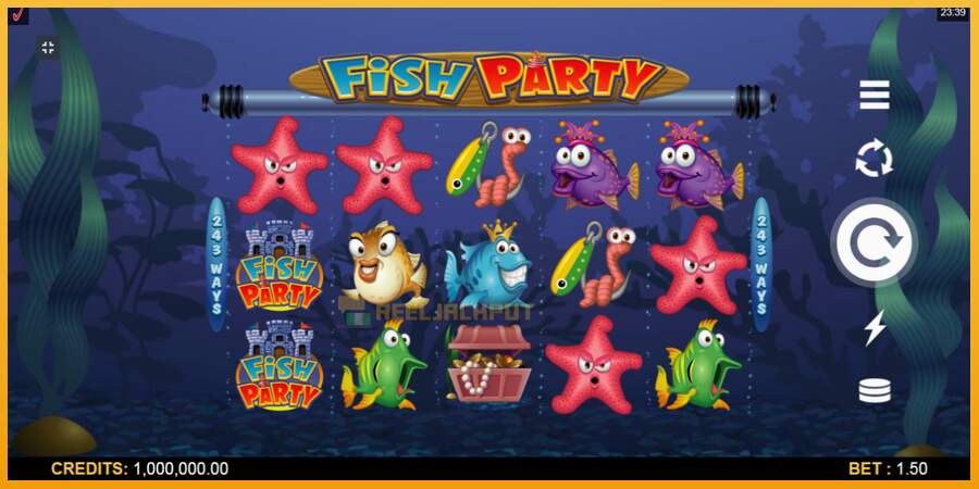 슬롯머신에서의 진정한 즐거움 Fish Party 돈을 위해, 그림 1