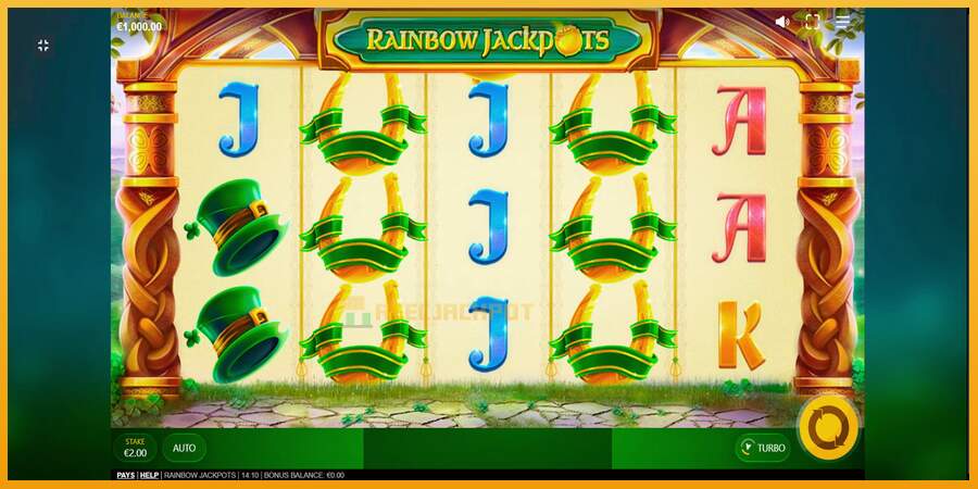 슬롯머신에서의 진정한 즐거움 Rainbow Jackpots 돈을 위해, 그림 1