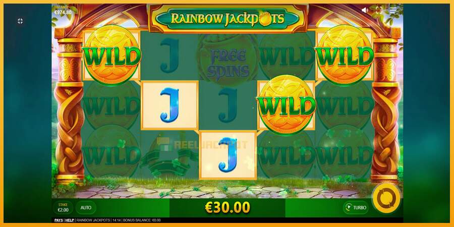 슬롯머신에서의 진정한 즐거움 Rainbow Jackpots 돈을 위해, 그림 10